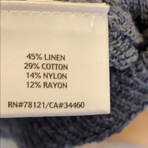 Eileen Fisher Dark Blue Grey Long Sweater - Picture 7 of 8